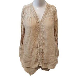 [Style & Co] V-neck Ruffle Top - Size M